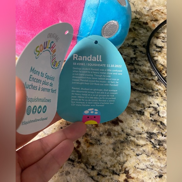 NWT 5” Randall the blacklight mushroom Squishmallow - Picture 3 of 4